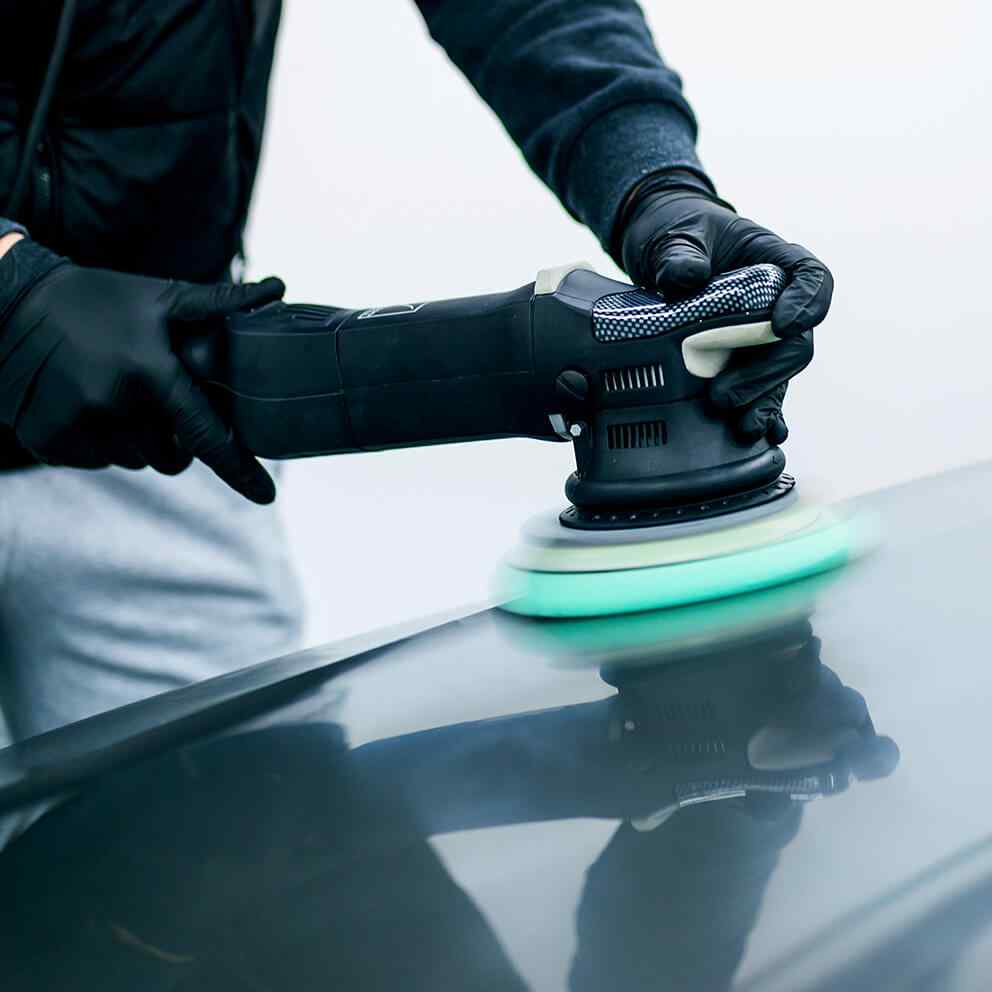 Waxing and polishing